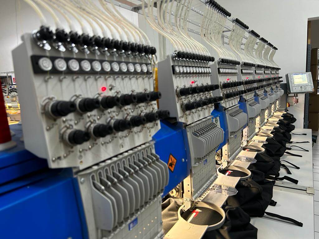 Stickmaschine Stickerei