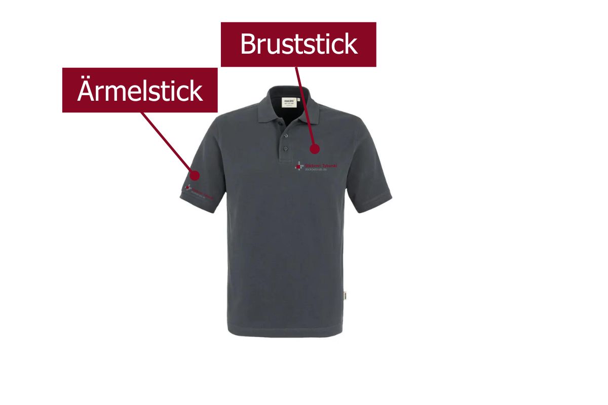 Poloshirt mit eigenem Logo besticken lassen