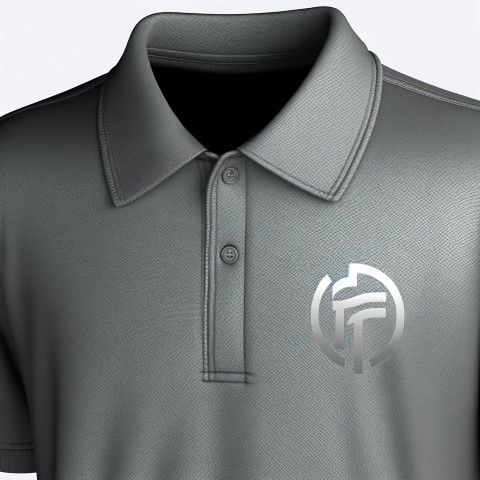 Poloshirt mit Glitzer Logo