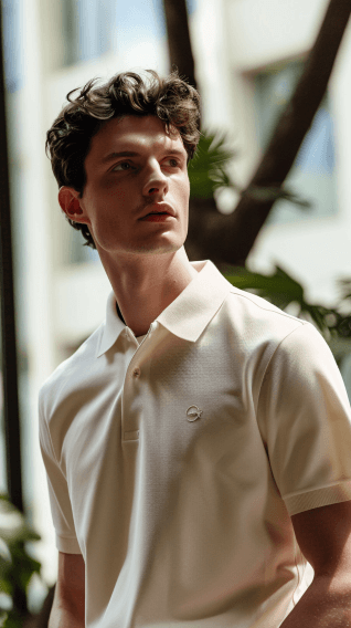 Poloshirt mit Logo Stickerei Poloshirt mit Logo Stickerei