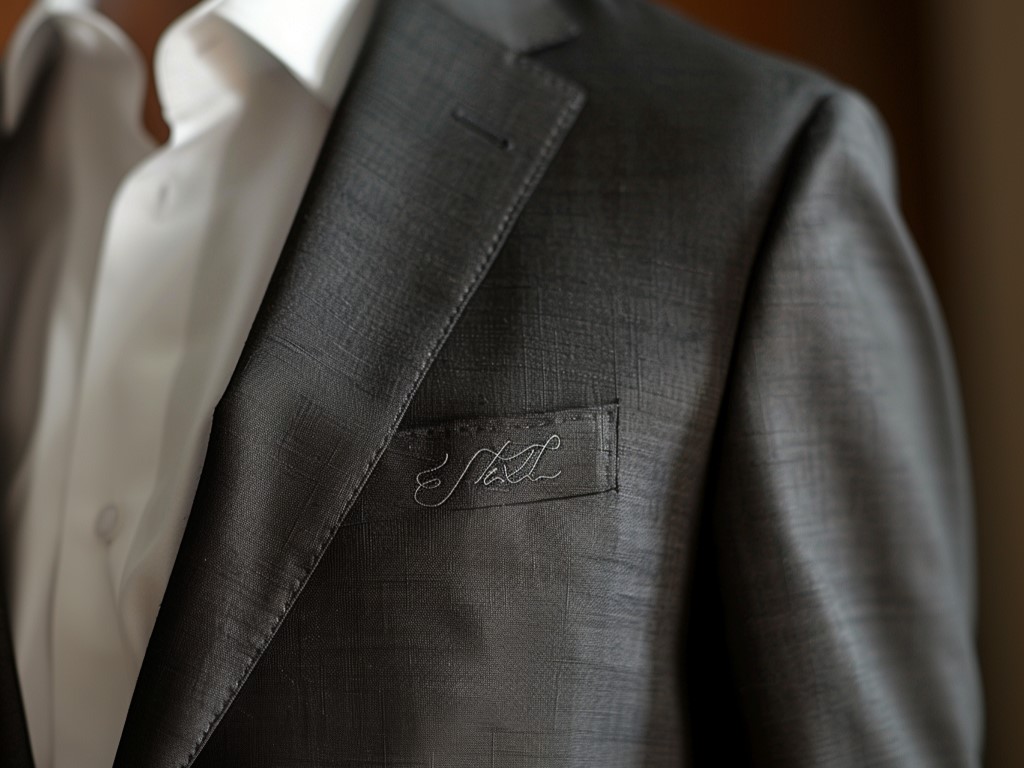 Business Blazer mit Logo Schriftzug besticken lassen